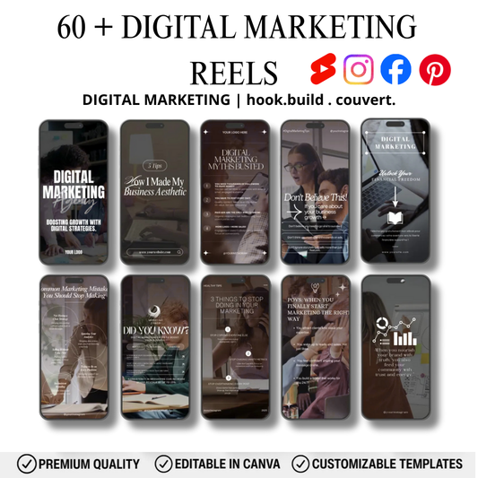 60 Editable Marketing Reels Templates for Content Creators