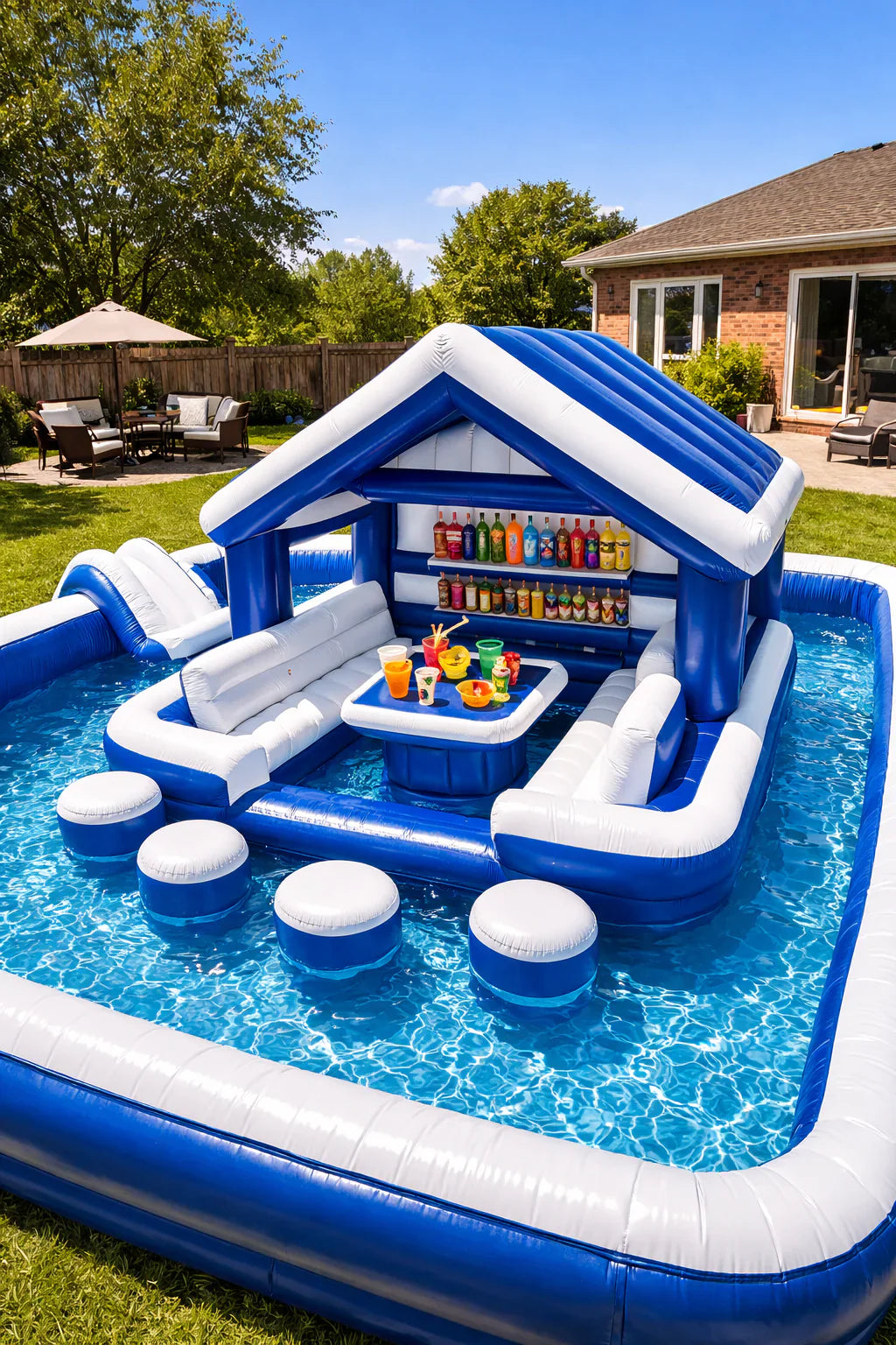 Luxury Floating Resort Pool Pavilion