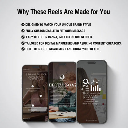 60 Editable Marketing Reels Templates for Content Creators